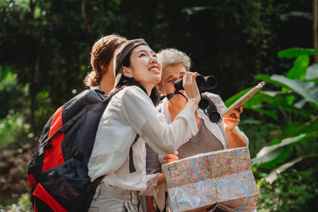 a group of persons on a group tour safari in tanzania