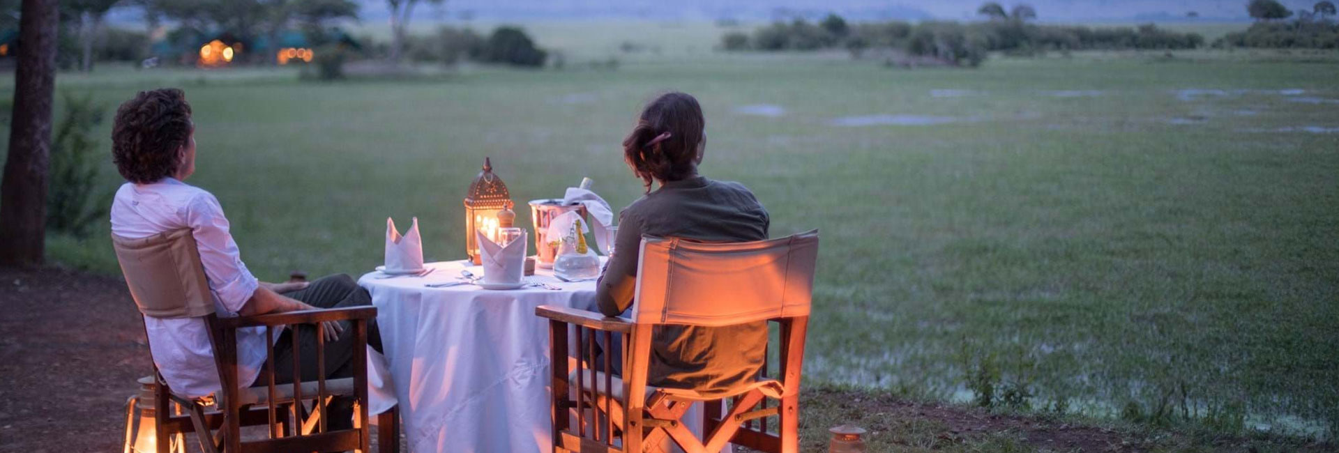 a couple enjoying their honeymoon in Tanzania